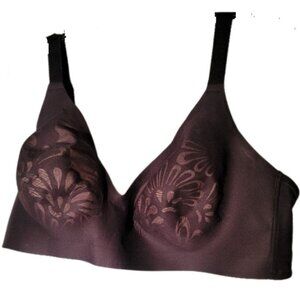 NWOT BALI Moderate Coverage Gravity Defying Bra w/Multi-Zone Lift Black/Nude 44C